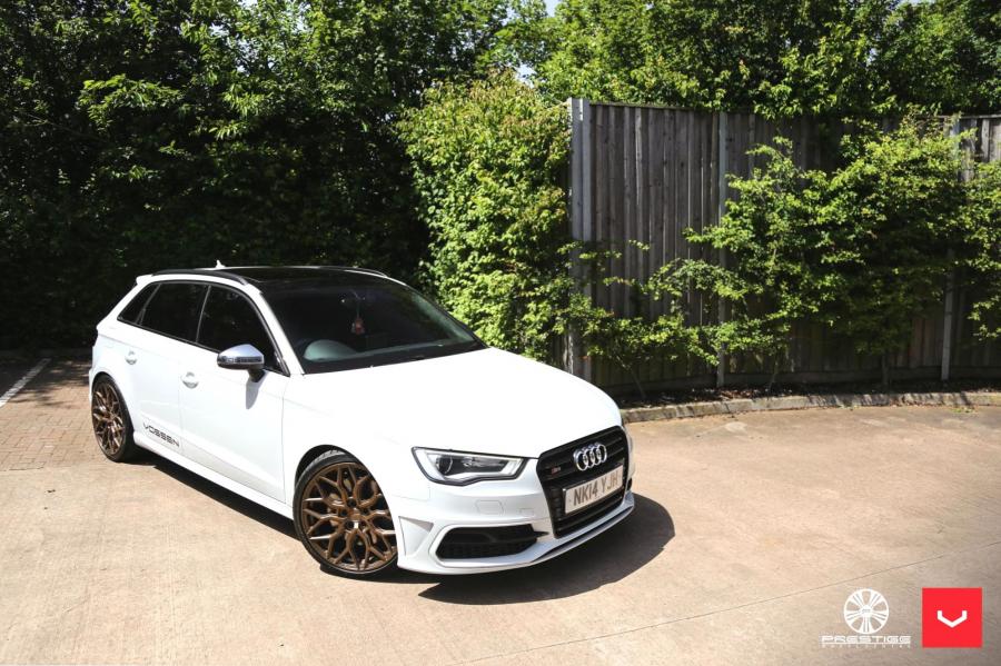  Audi S3 Sportback on Vossen Wheels (HF-2) 2019 года  (фото 1 из 5)